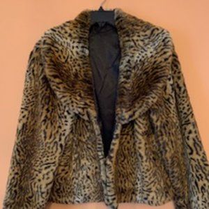 Faux Fur Jacket - Size Large